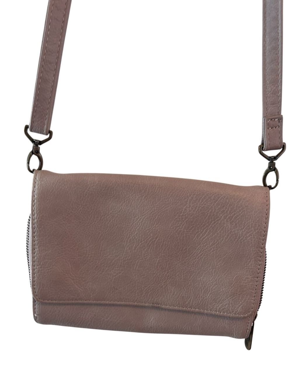 Thirty One Crossbody Flap Bag in light beige tan color - Picture 2 of 12